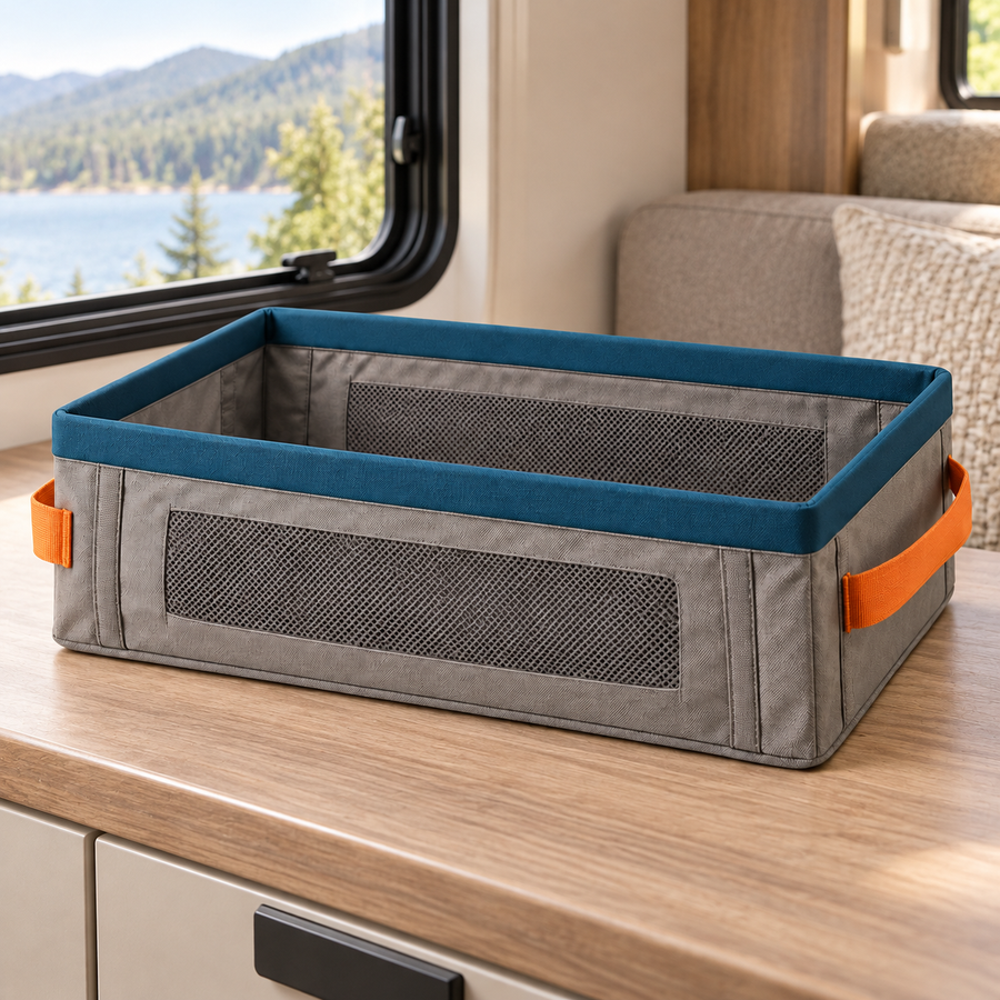 Collapsible Entry Shoe Bin — overview