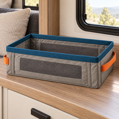 Collapsible Entry Shoe Bin — lifestyle