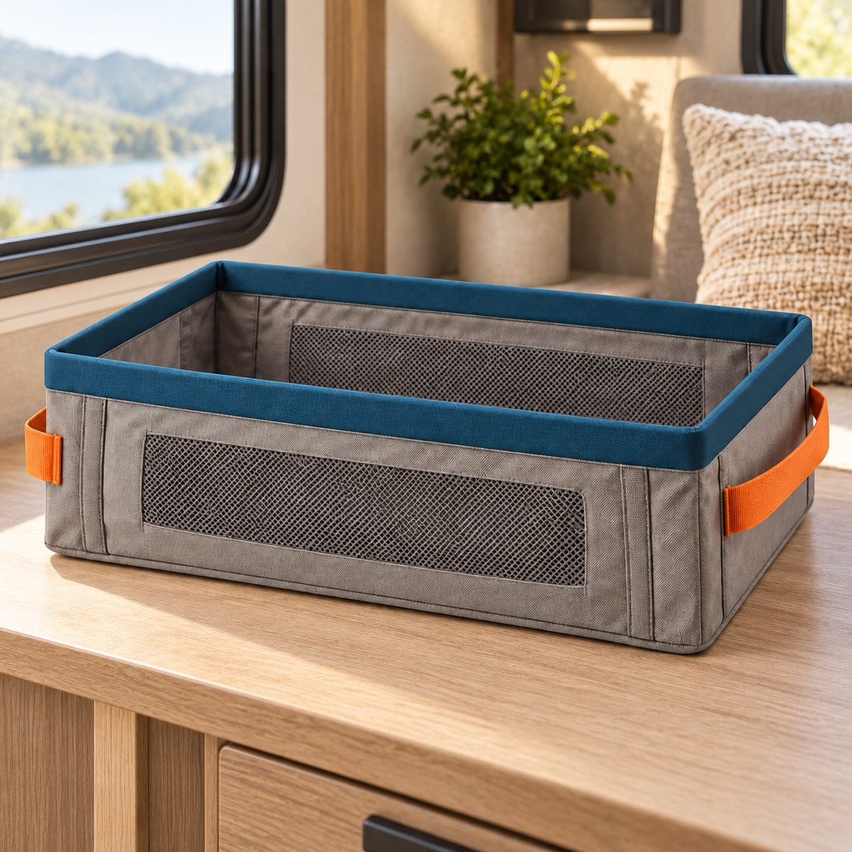 Collapsible Entry Shoe Bin — feature