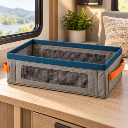 Collapsible Entry Shoe Bin — feature