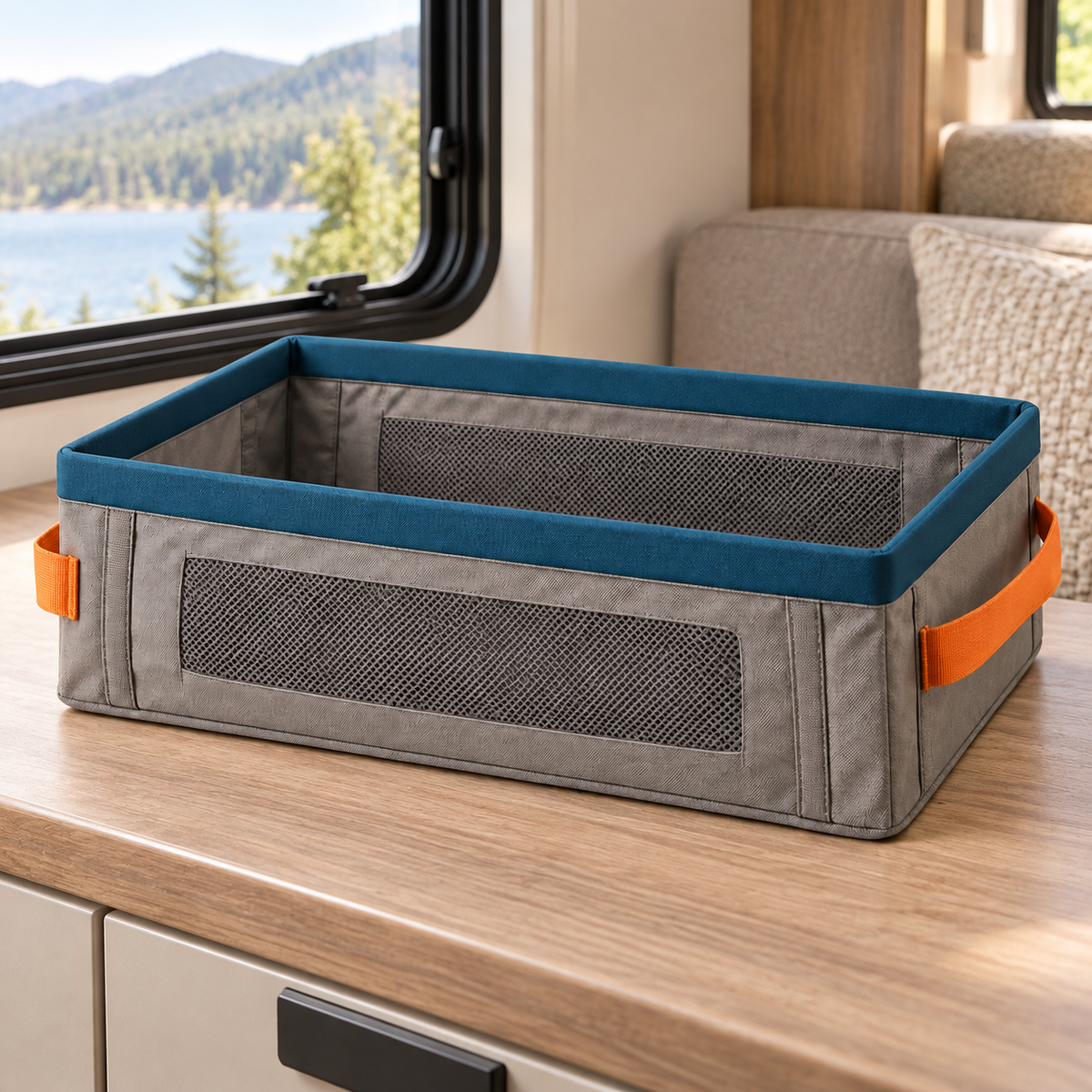 Collapsible Entry Shoe Bin — overview