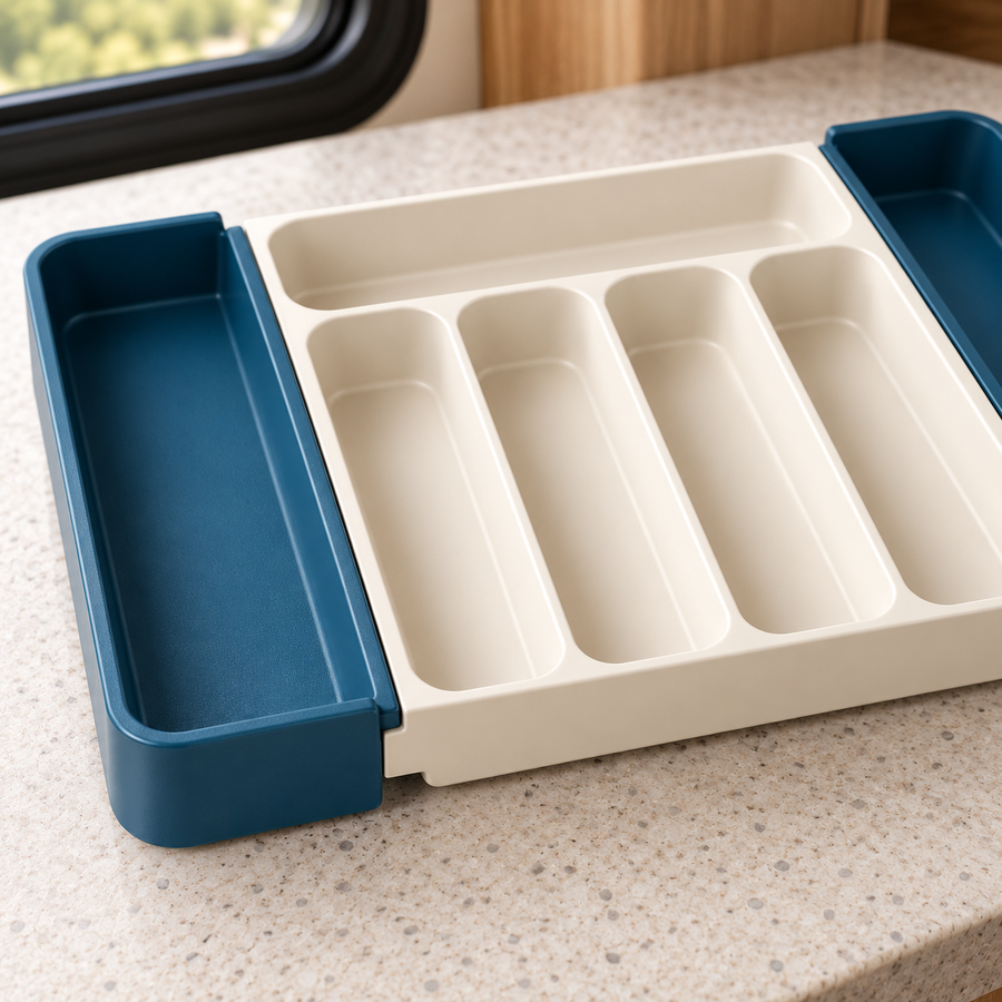 Compact Cutlery Drawer Tray — detail